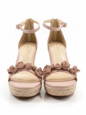 Jessica Simpson Women Size 8 Jeffina Wedge Sandals Blush Color_ Brand New